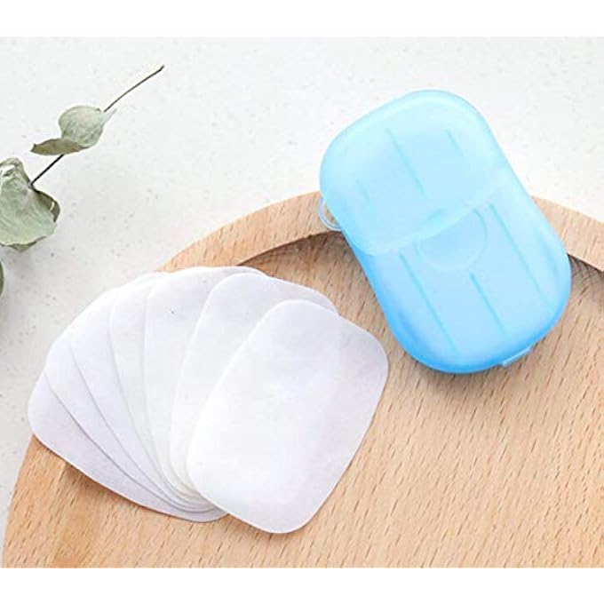 YTM SET OF 5 BOX DISPOSABLE MINI SOAP PAPER TRAVEL HAND WASHING BOX (RANDOM COLOR) - Image 2
